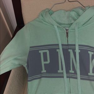 Pink VS zip up sweatshirt